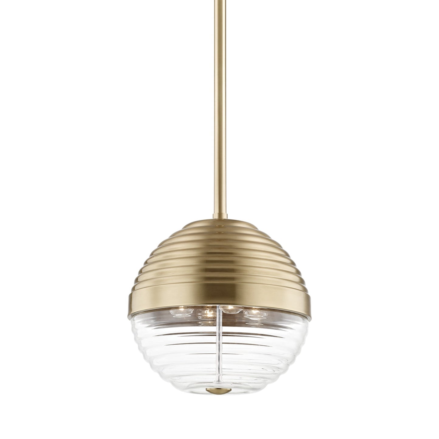 Easton Pendant Light in Aged Brass (Large).