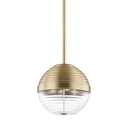 Easton Pendant Light in Aged Brass (Large).