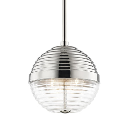 Easton Pendant Light in Polished Nickel (Small).