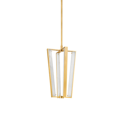 Edgemere LED Pendant Light in Aged Brass (4-Light).