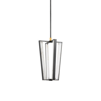 Edgemere LED Pendant Light in Aged Brass/Distressed Bronze (4-Light).