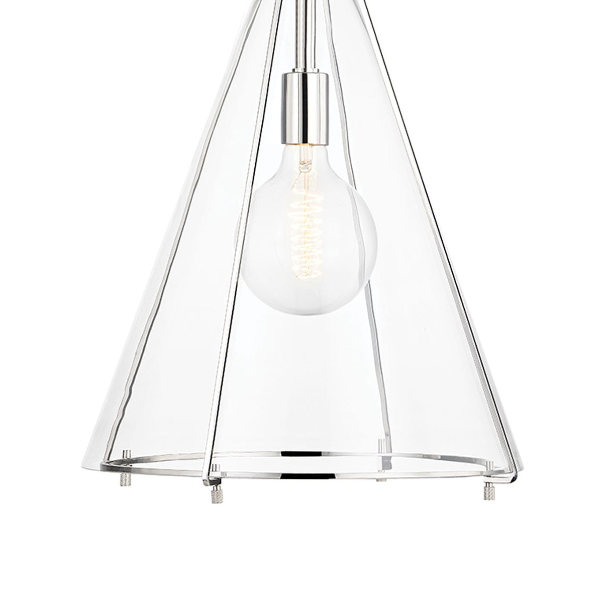 Eldridge Glass Pendant Light in Detail.