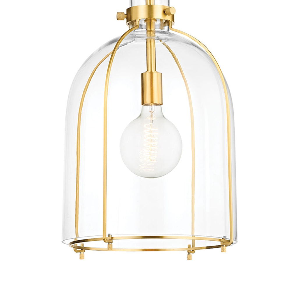 Eldridge Glass Pendant Light in Detail.