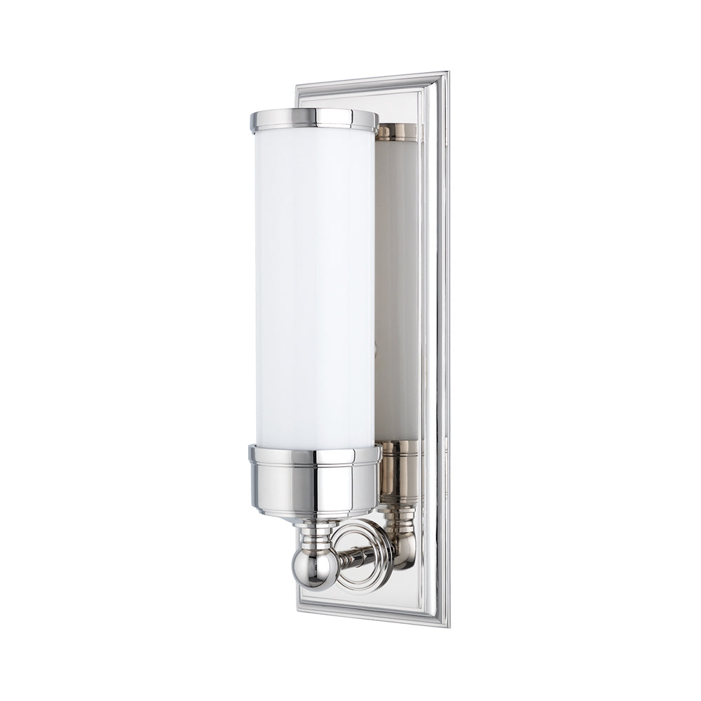 Everett Bath Vanity Light in Polished Nickel.