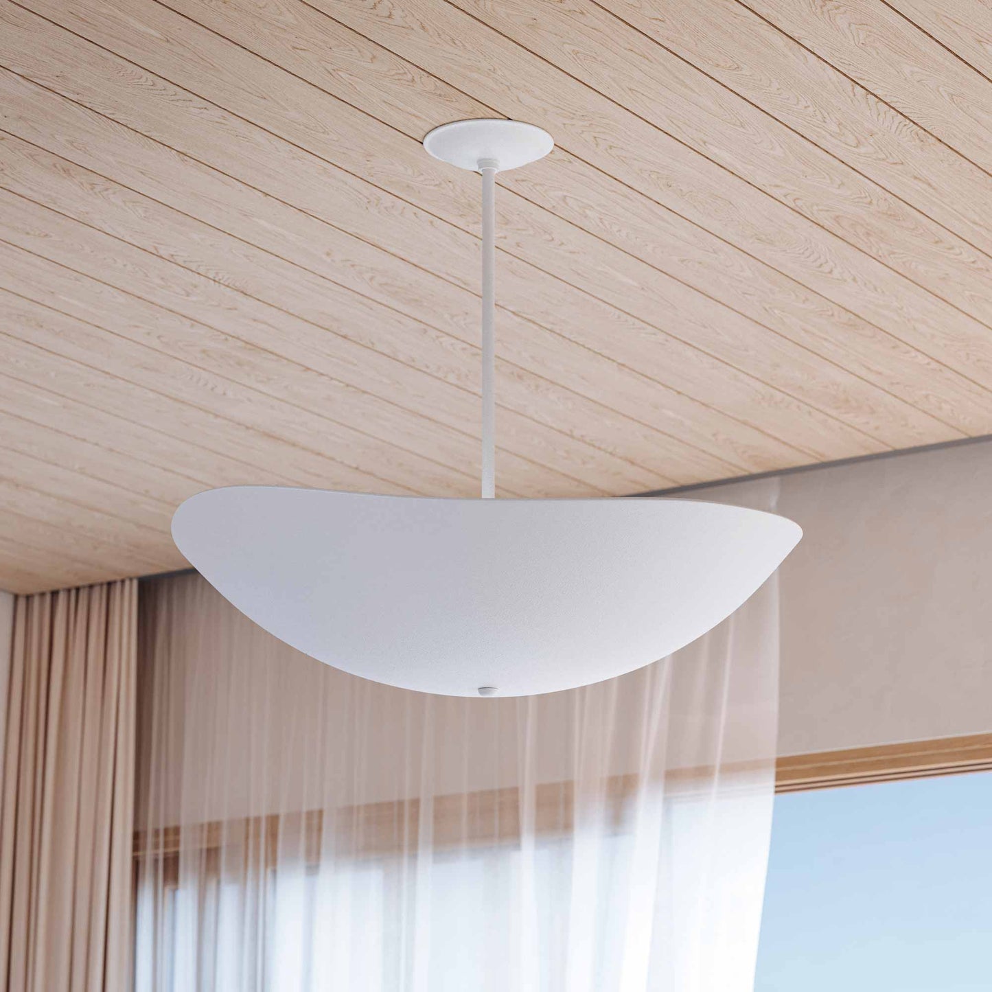 Fabius LED Pendant Light in living room.