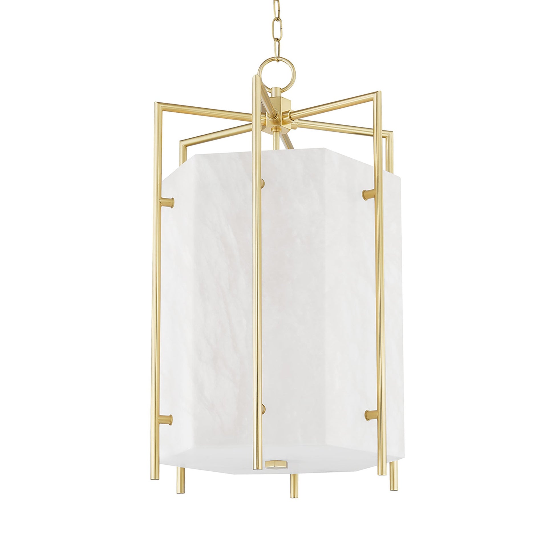 Flatbush Pendant Light in Aged Brass (6-Light).