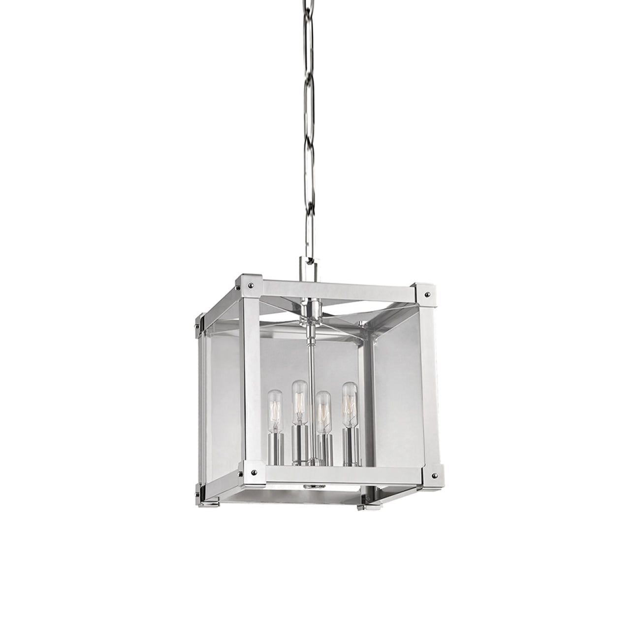 Forsyth Pendant Light in Polished Nickel (12.25-Inch).