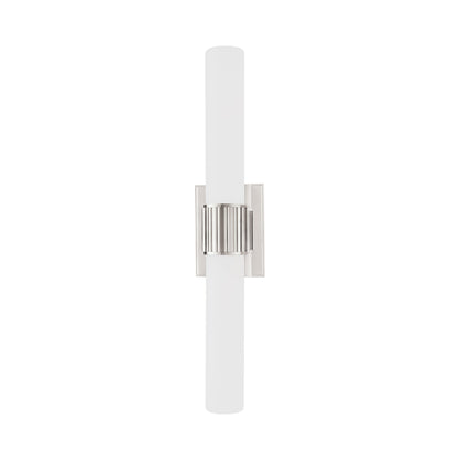 Fulton Bath Vanity Light in Polished Nickel.