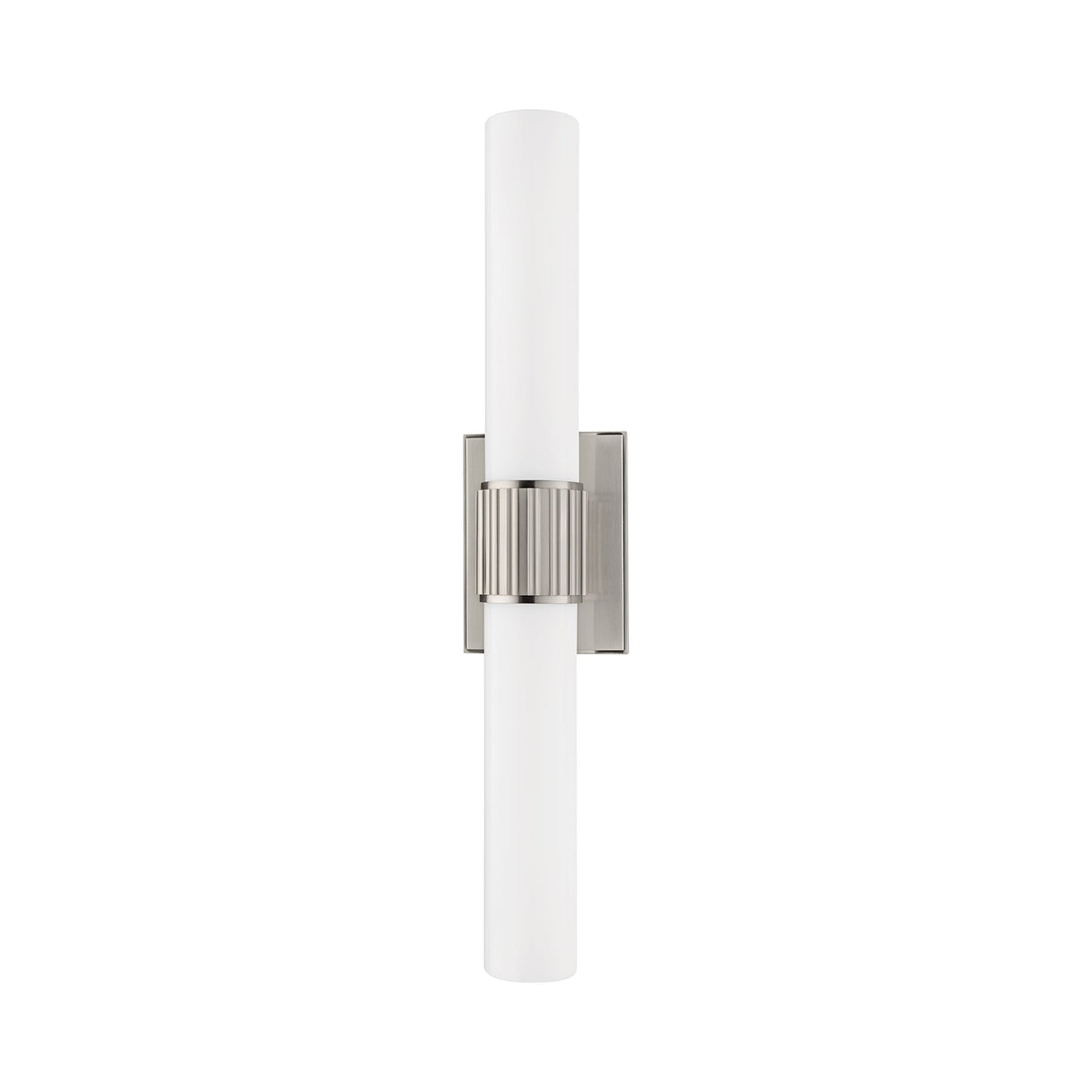 Fulton Bath Vanity Light in Satin Nickel.