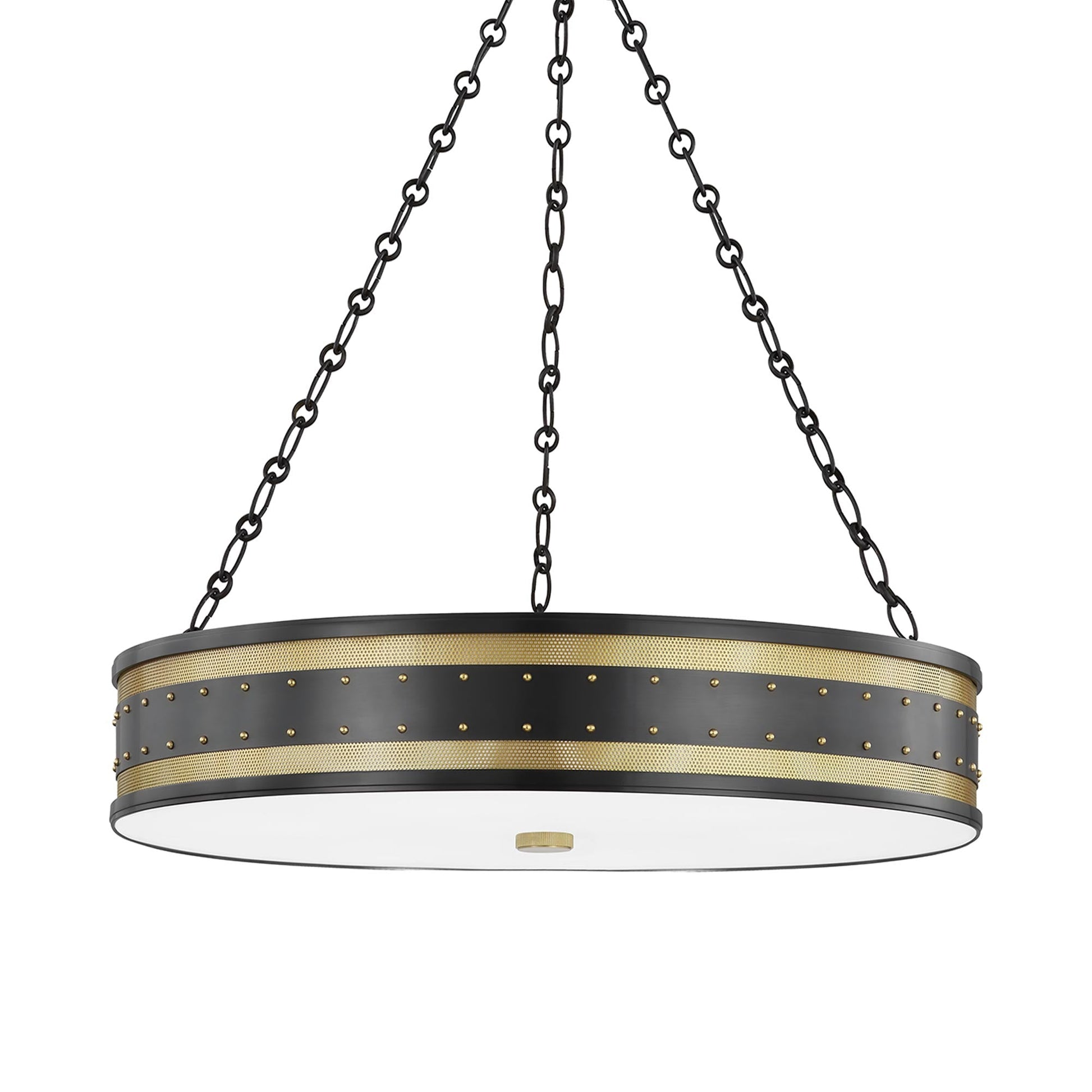 Gaines Pendant Light in Aged Brass/Old Bronze (30-Inch).