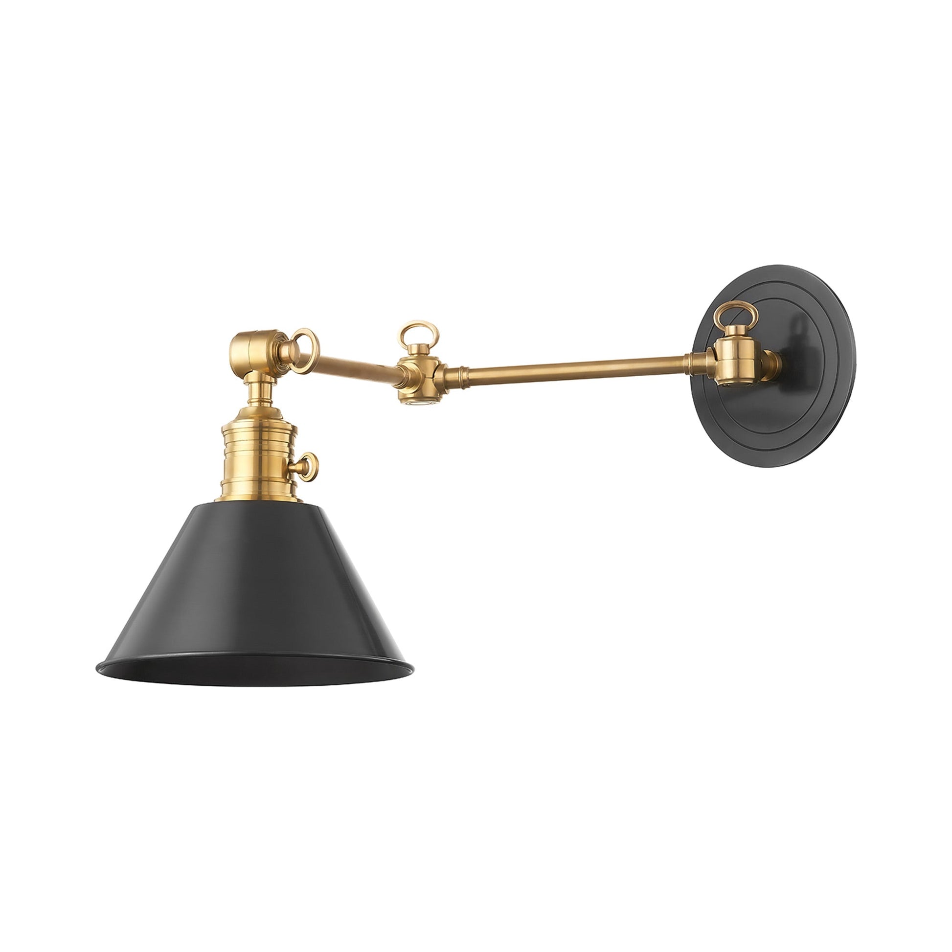 Garden City Wall Light in Aged Brass/Old Bronze (Horizontal/8-Inch).