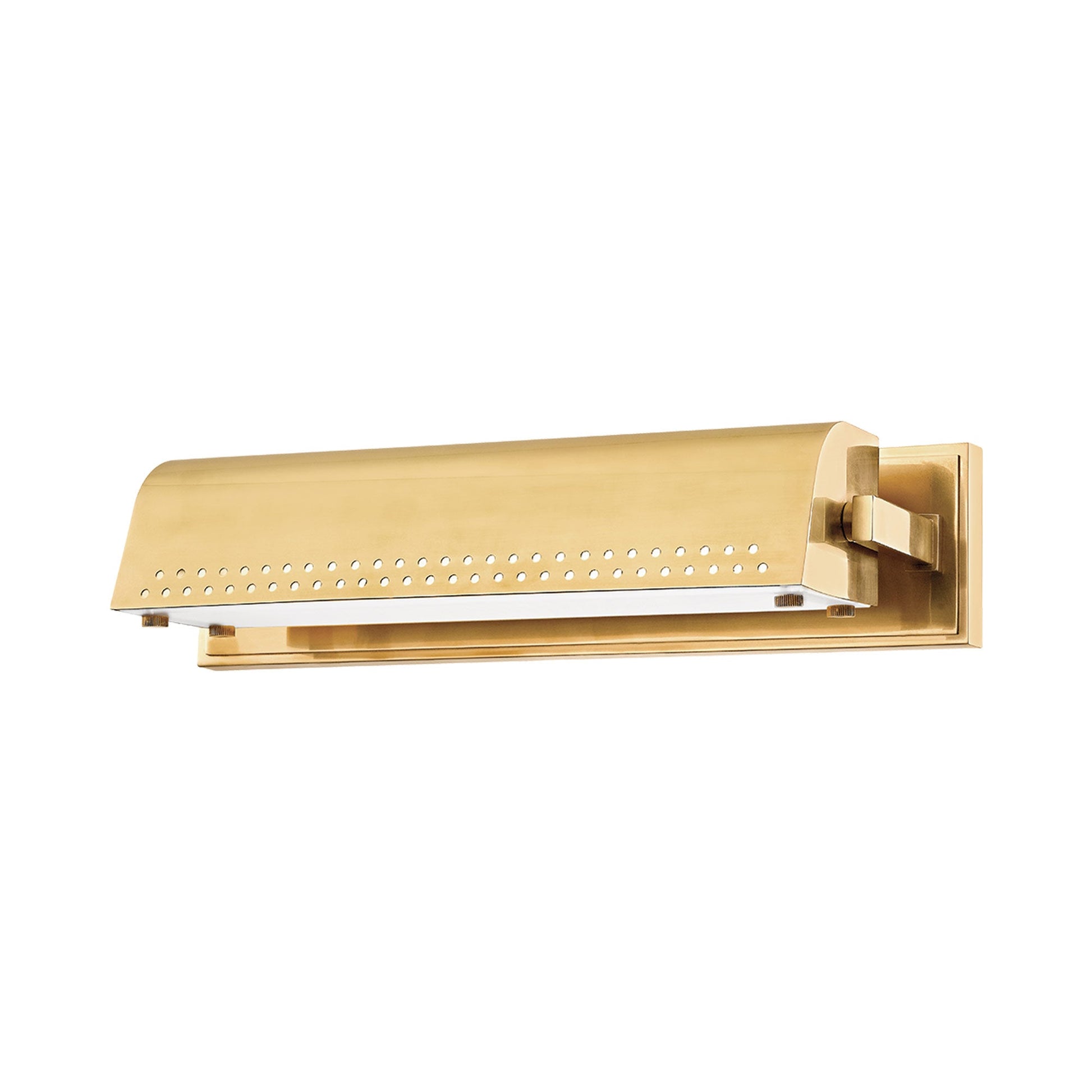 Garfield LED Picture Light in Aged Brass (15.5-Inch).