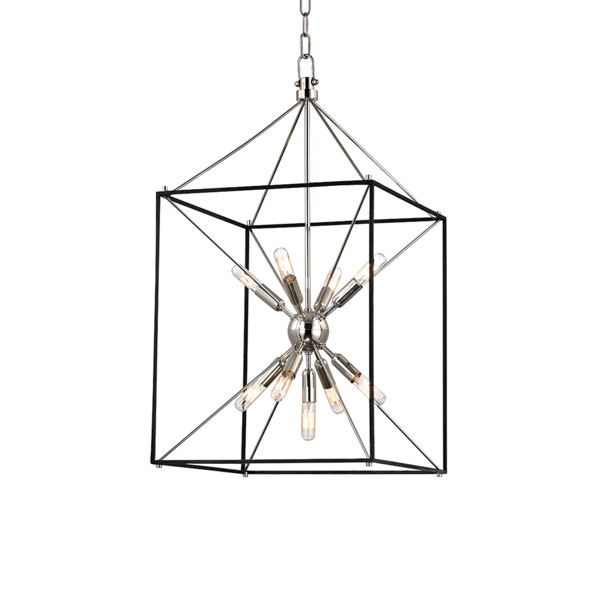 Glendale Pendant Light in Polished Nickel (Medium).