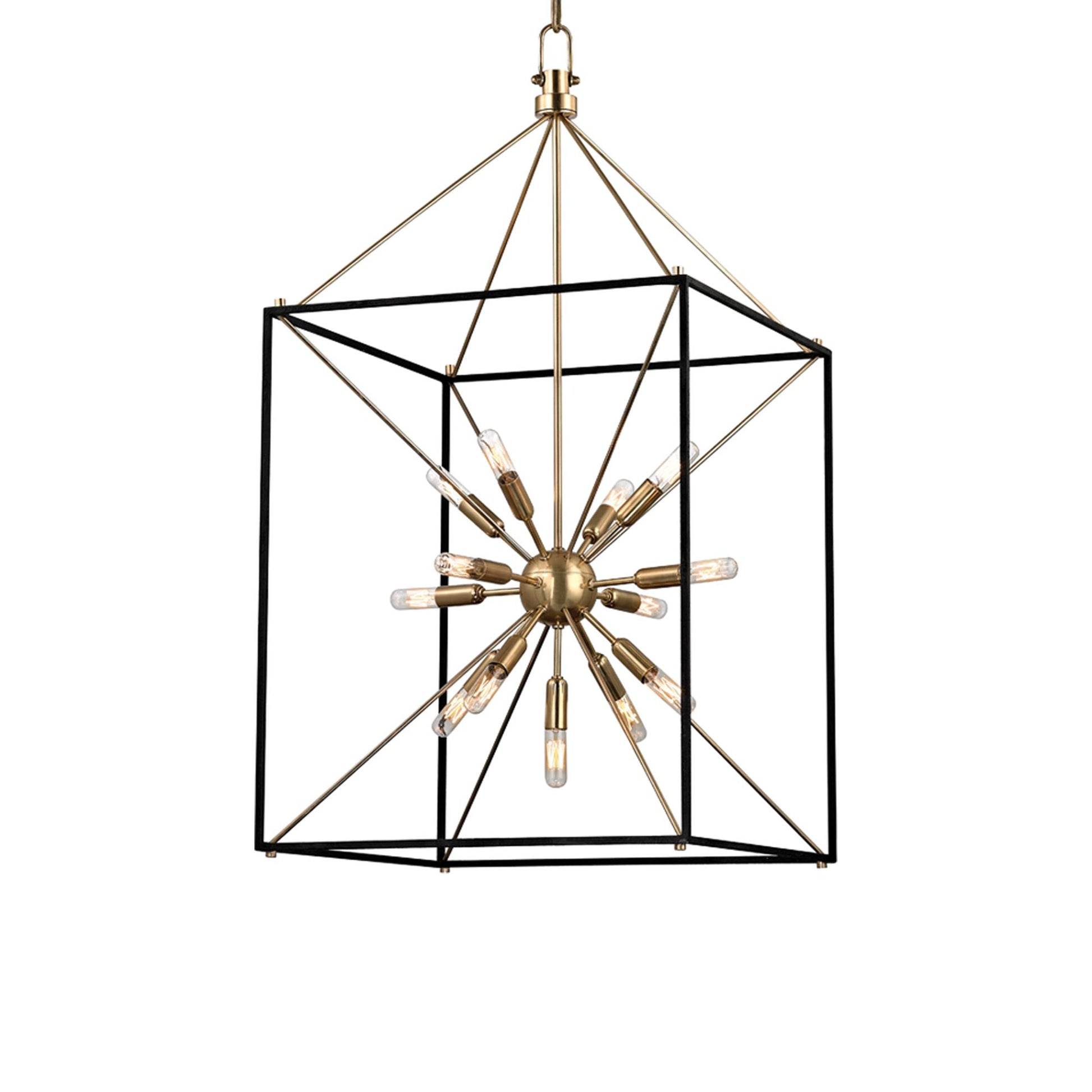 Glendale Pendant Light in Aged Brass (Large).