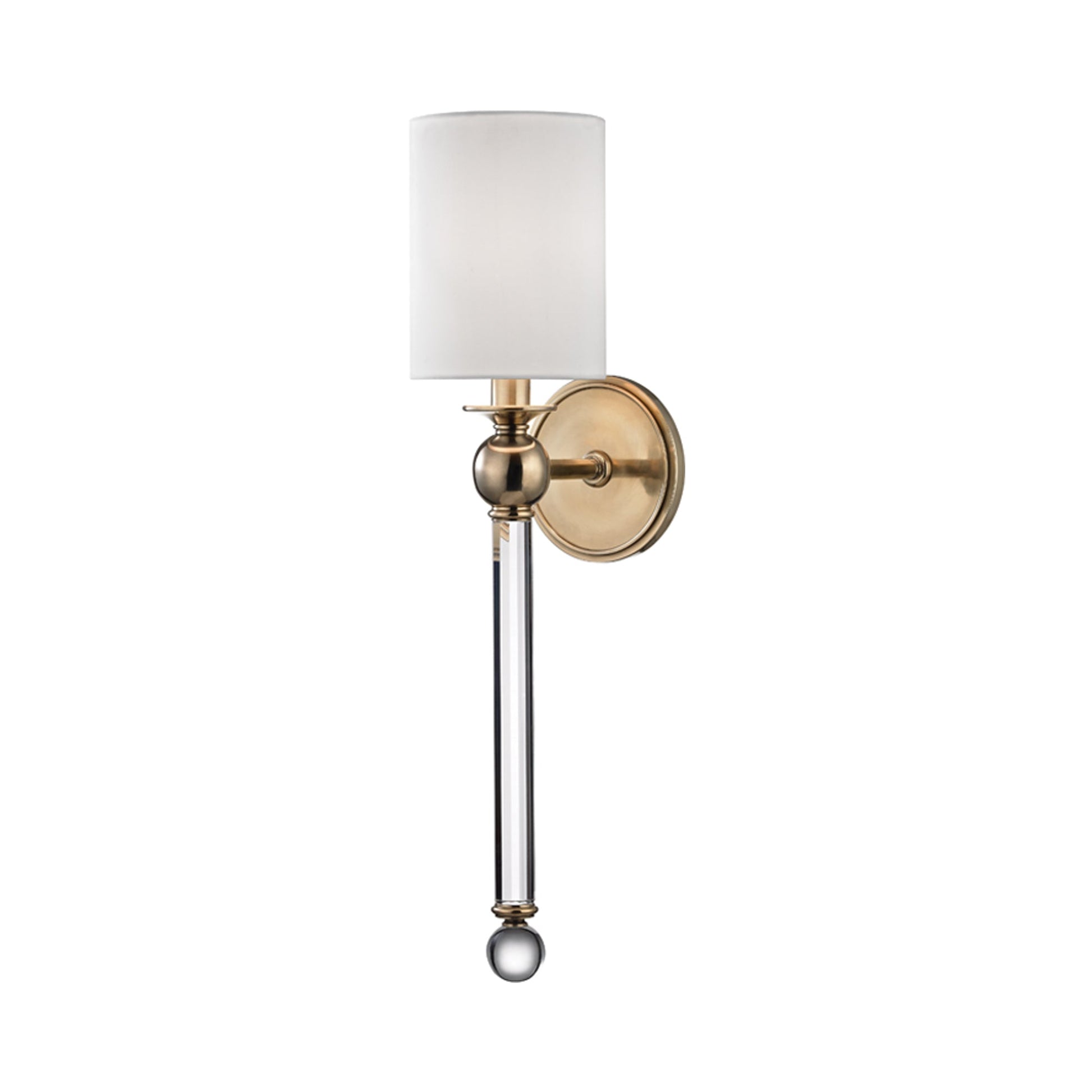 Gordon Wall Light in Aged Brass.