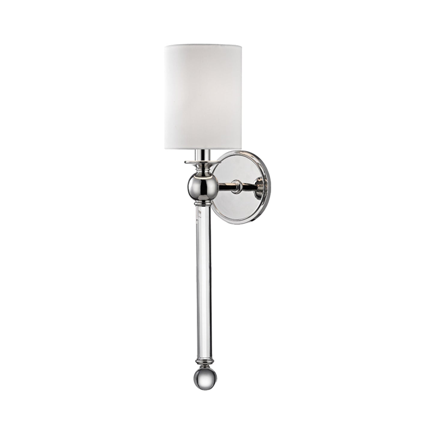 Gordon Wall Light in Polished Nickel.
