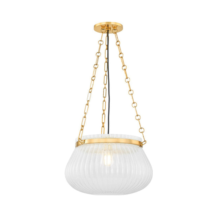Granby Pendant Light in Aged Brass (Large).