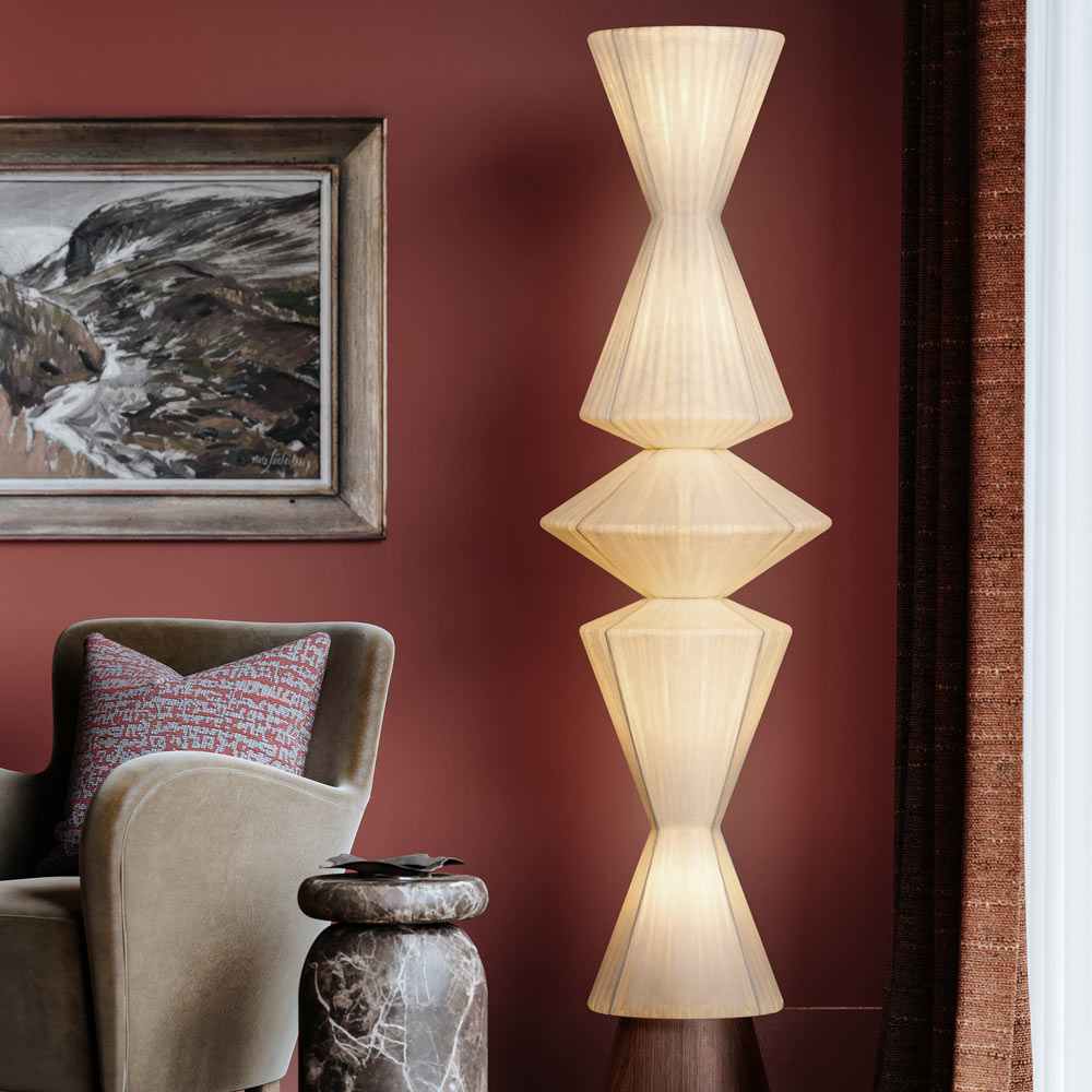 Greendale Floor Lamp in living room.