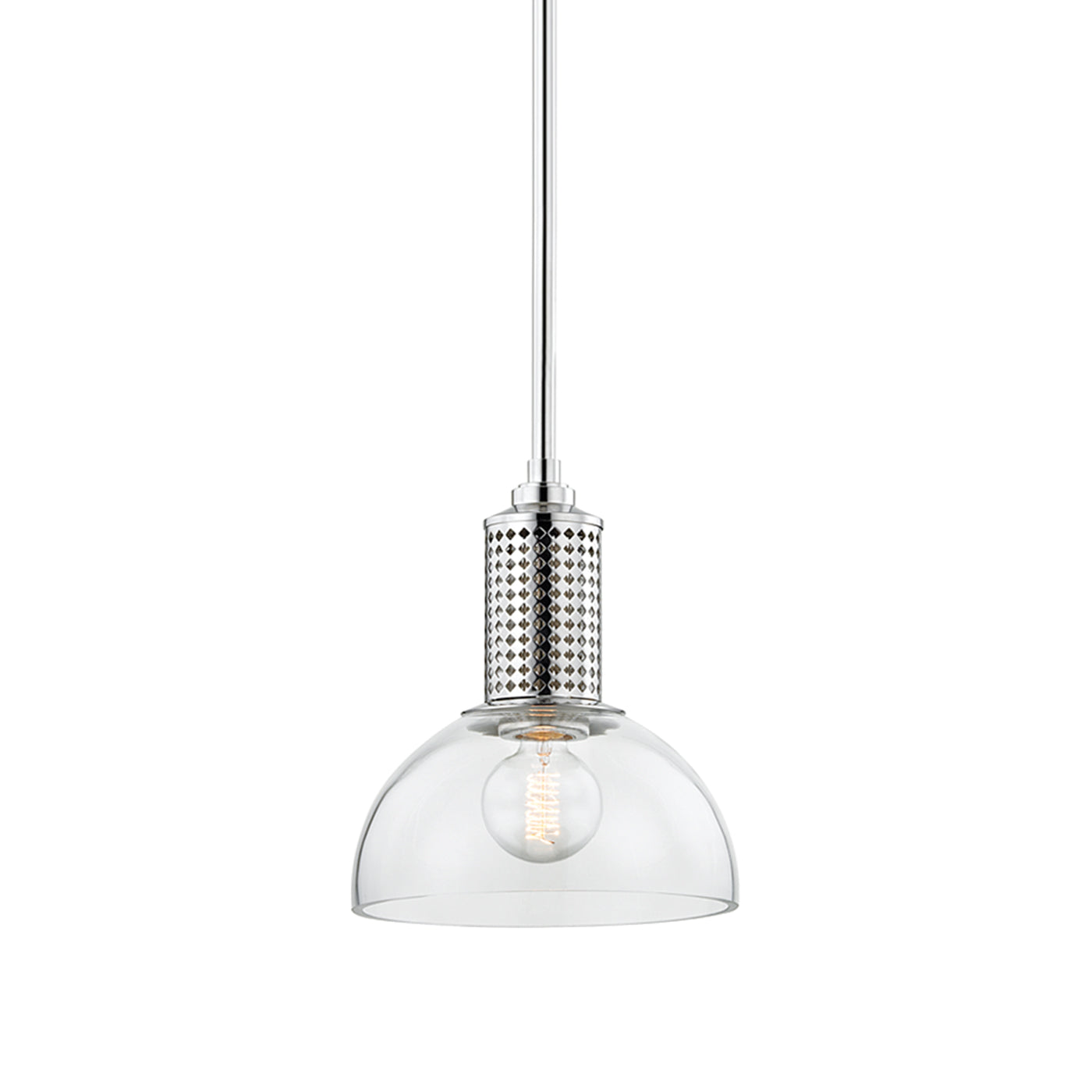 Halcyon Pendant Light in Polished Nickel (Small).
