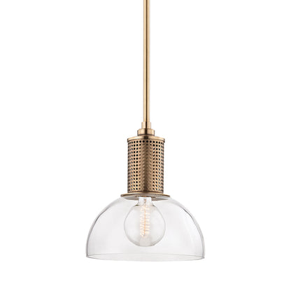 Halcyon Pendant Light in Aged Brass (Large).