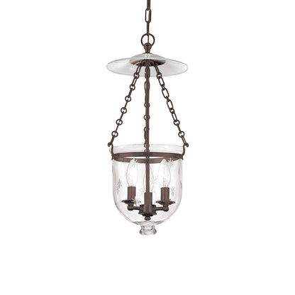 Hampton Pendant Light in Old Bronze/Snowflakes (Small).