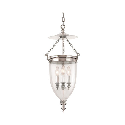 Hanover Pendant Light in Polished Nickel (3-Light).