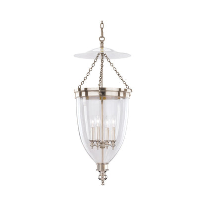 Hanover Pendant Light in Polished Nickel (4-Light).