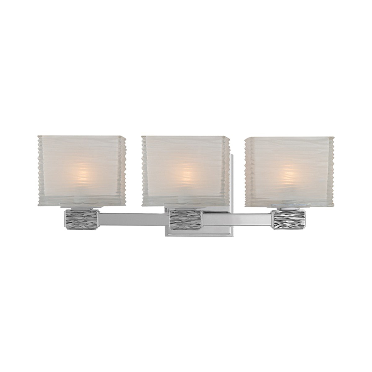 Hartsdale Bath Vanity Light in Polished Nickel (3-Light).