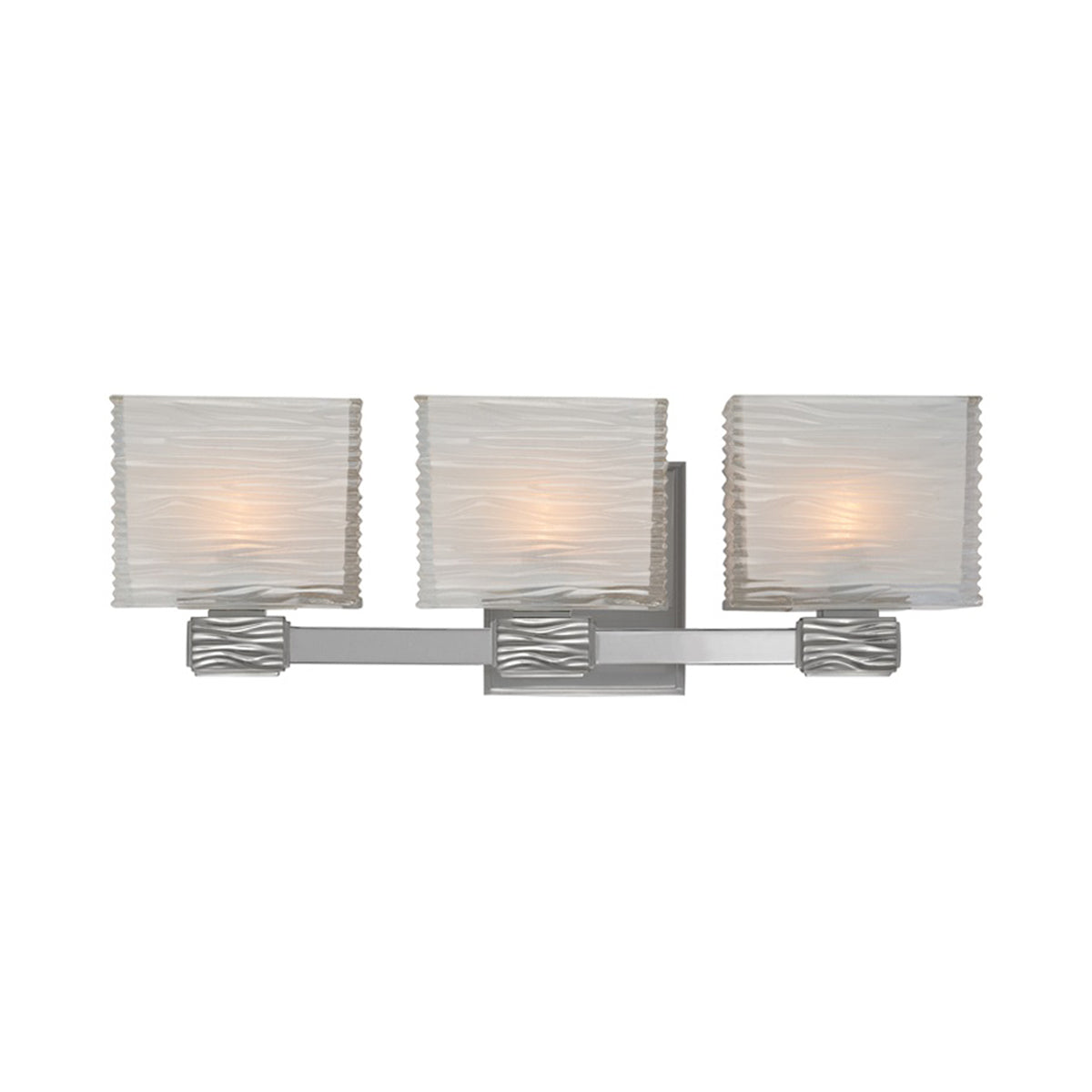 Hartsdale Bath Vanity Light in Satin Nickel (3-Light).