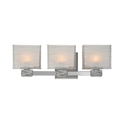 Hartsdale Bath Vanity Light in Satin Nickel (3-Light).
