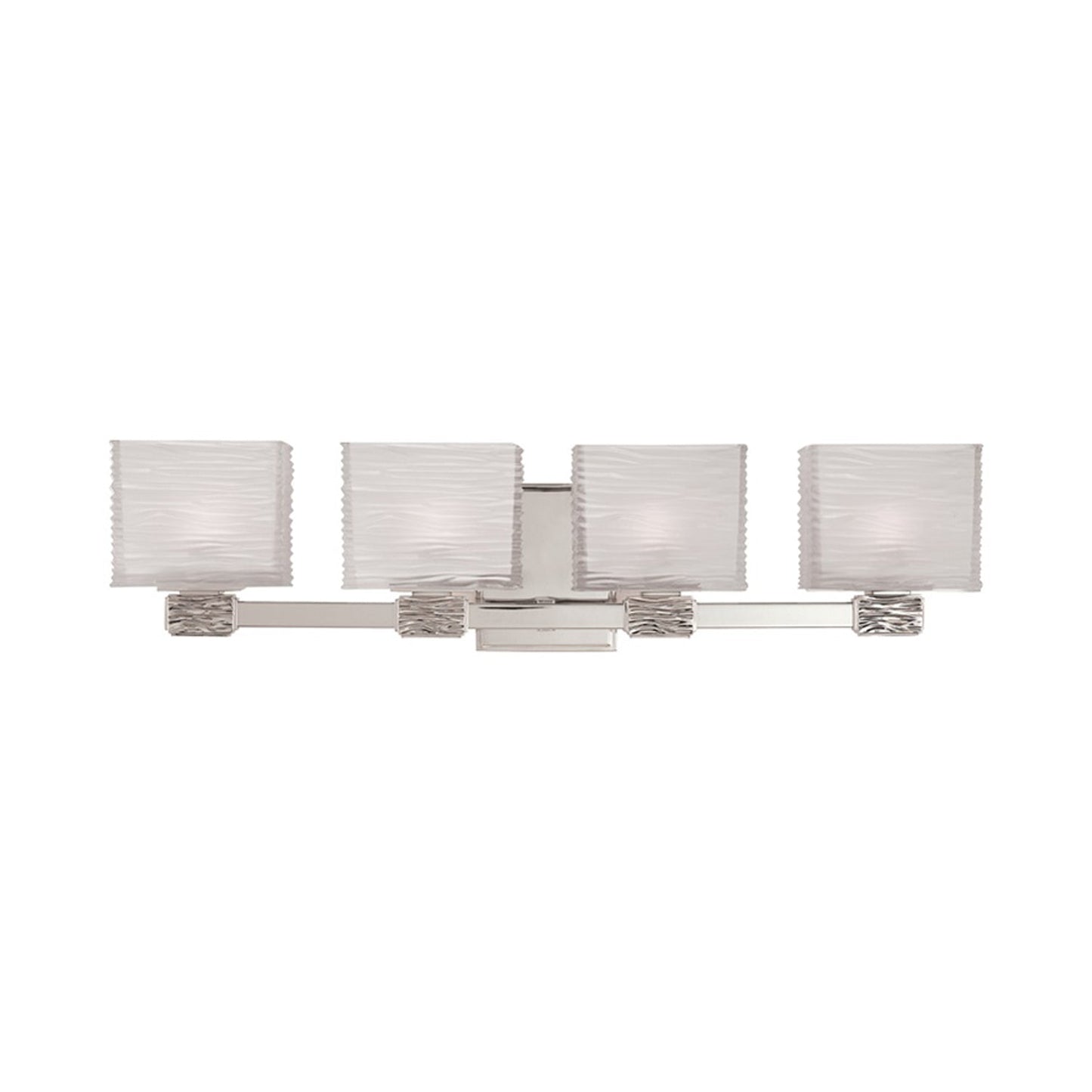 Hartsdale Bath Vanity Light in Polished Nickel (4-Light).
