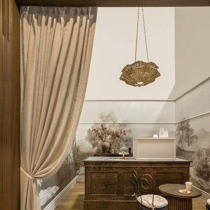 Hayworth Chandelier in pantry.