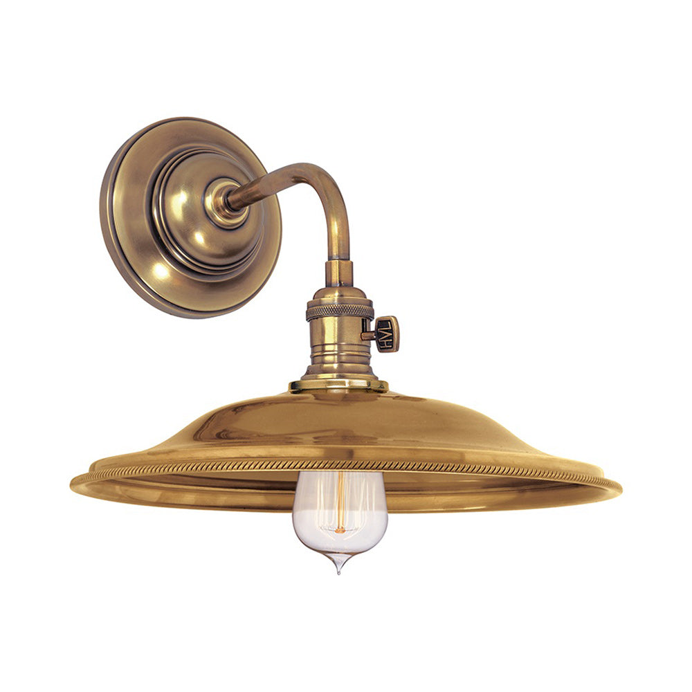Heirloom Wall Light in Aged Brass (MS2).