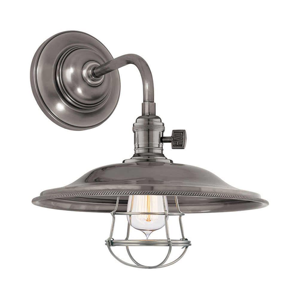 Heirloom Wall Light in Historic Nickel (MS2).