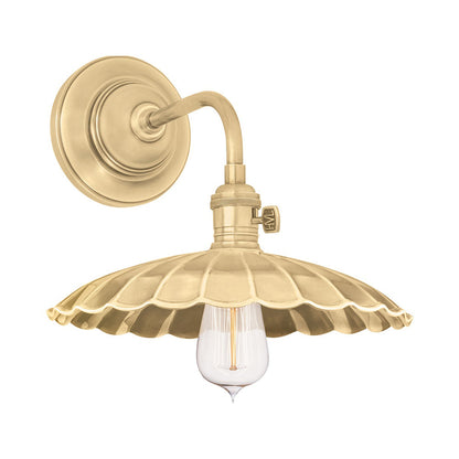 Heirloom Wall Light in Aged Brass (MS3).