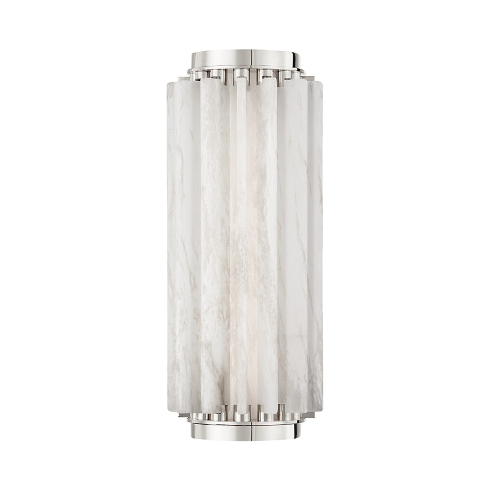 Hillside LED Wall Light in Polished Nickel (Small).