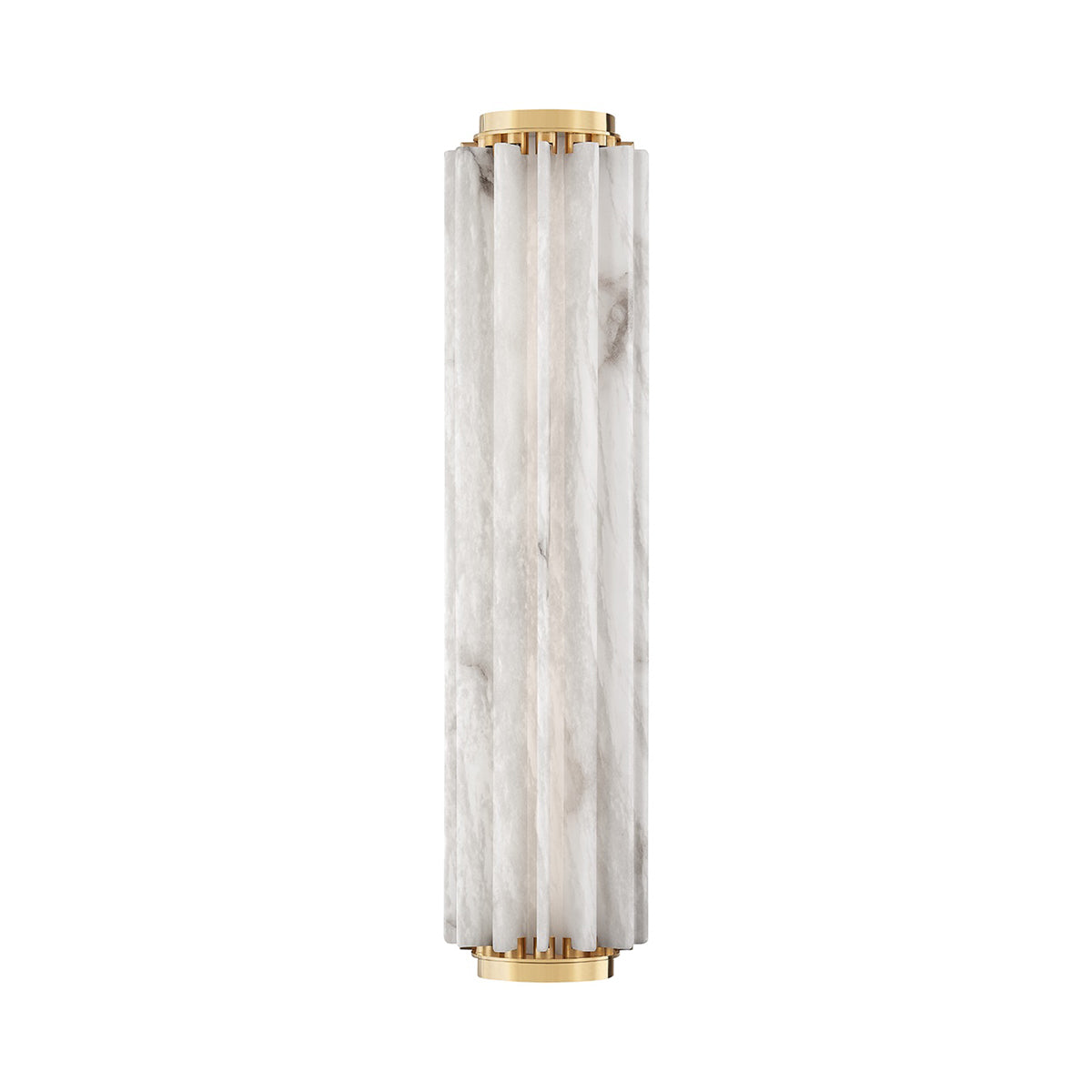 Hillside LED Wall Light in Aged Brass (Large).