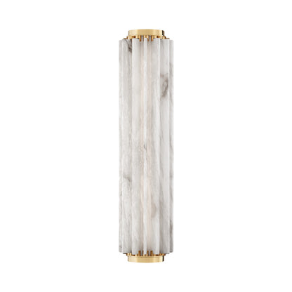 Hillside LED Wall Light in Aged Brass (Large).