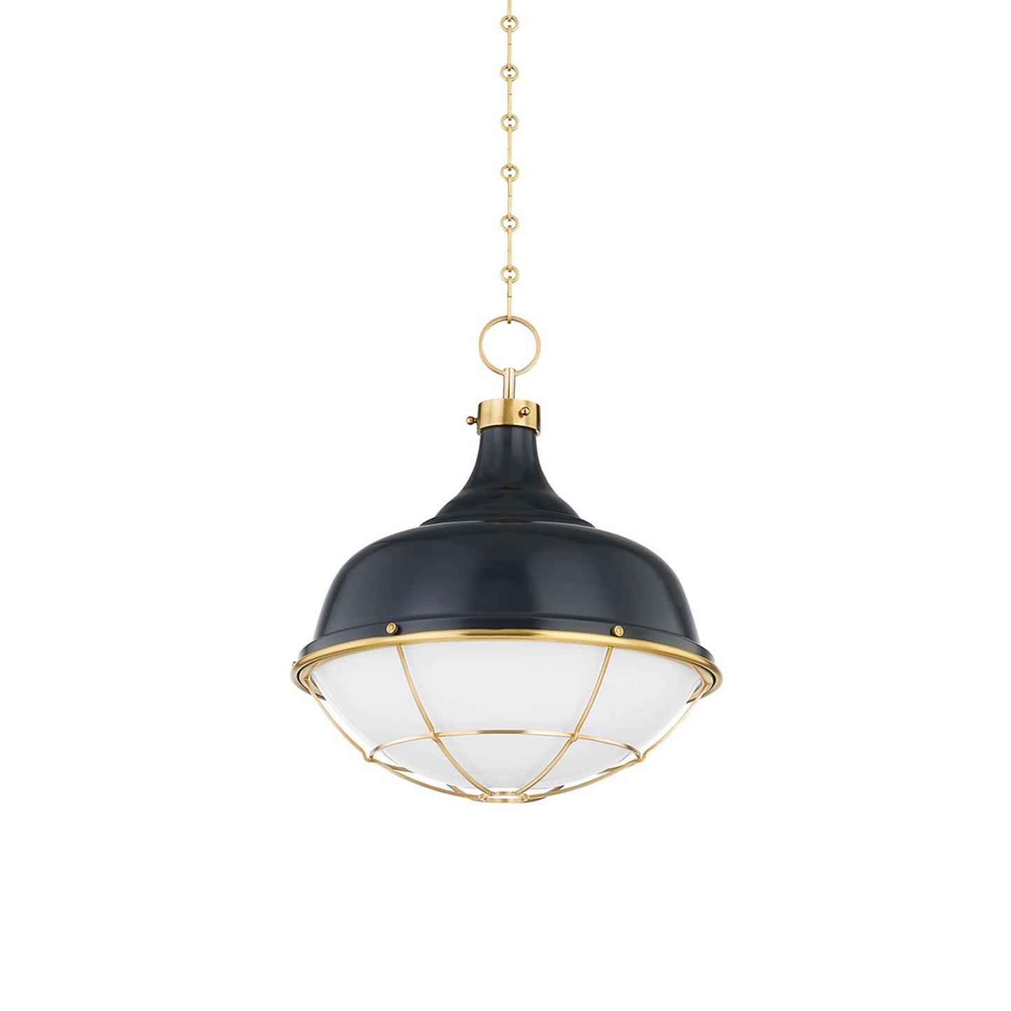 Holkham Pendant Light in Darkest Blue.