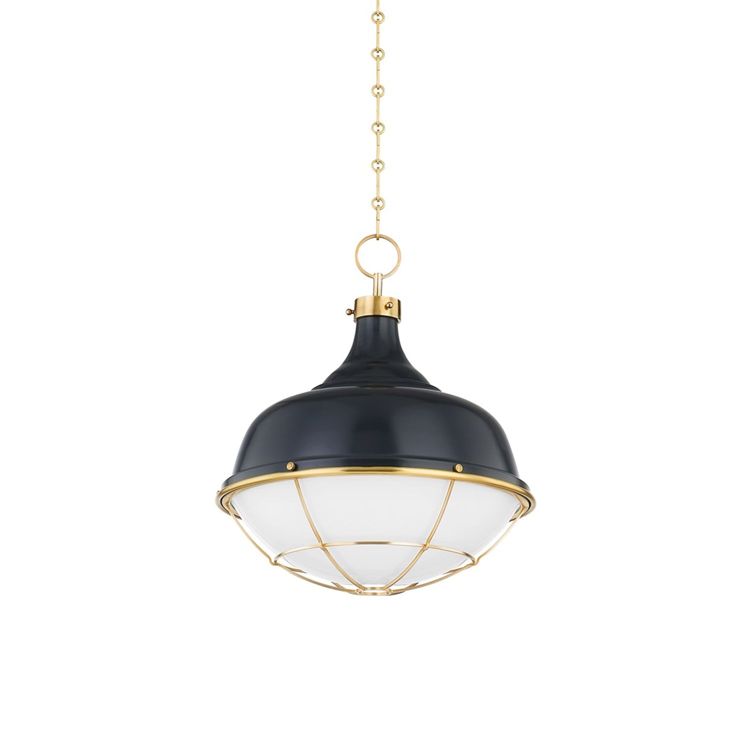 Holkham Pendant Light in Darkest Blue.
