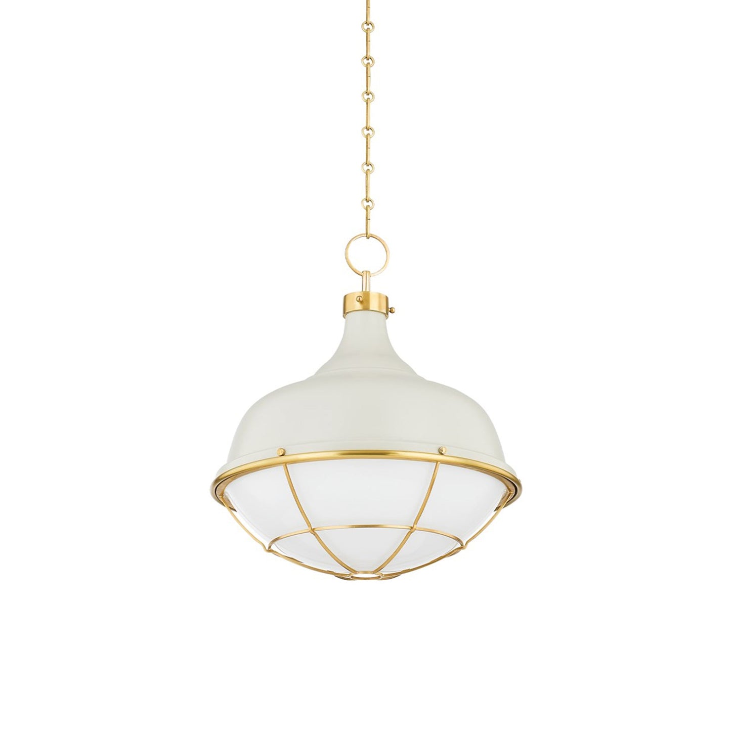 Holkham Pendant Light in Off-White.