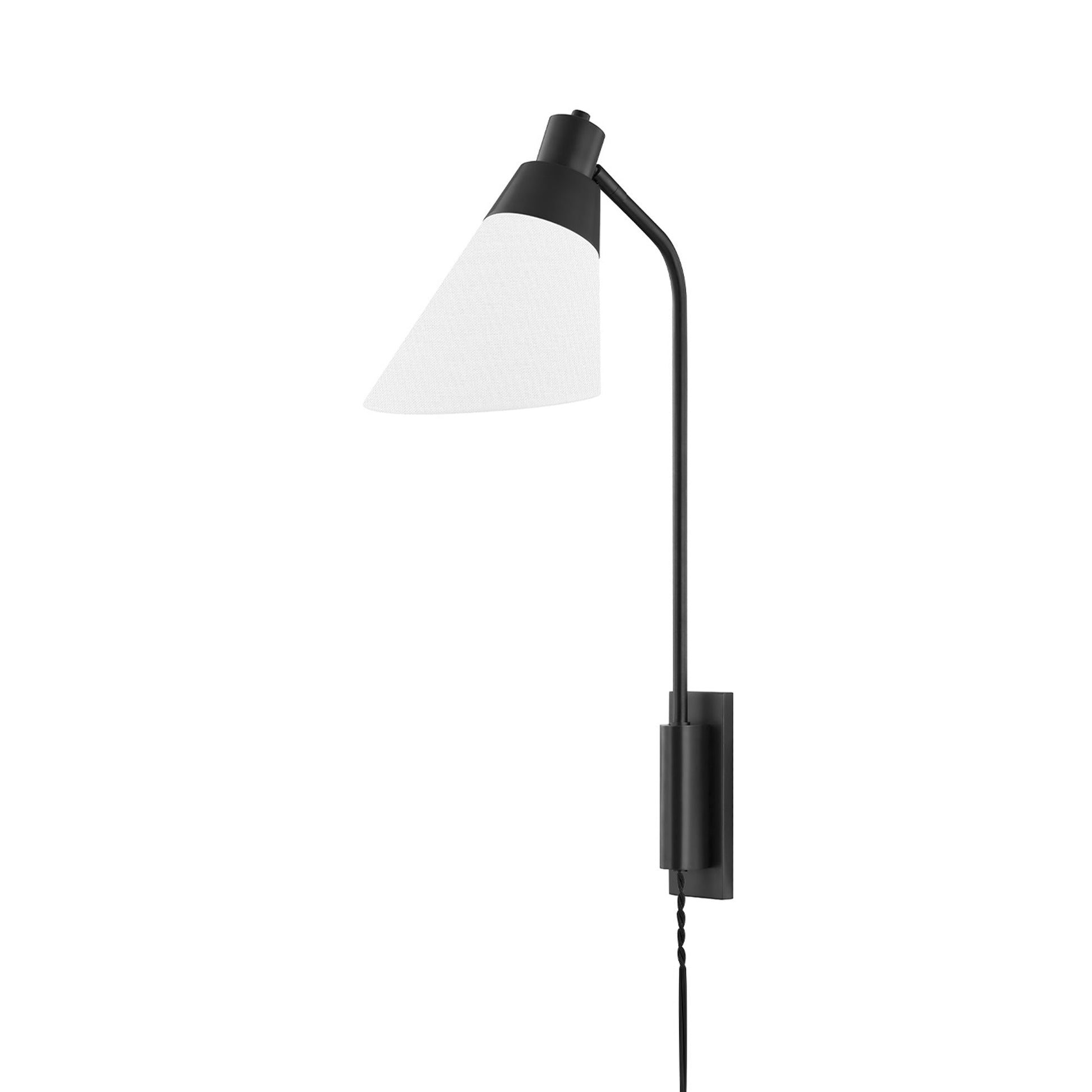 Hooke Plug-In Wall Light in Old Bronze.