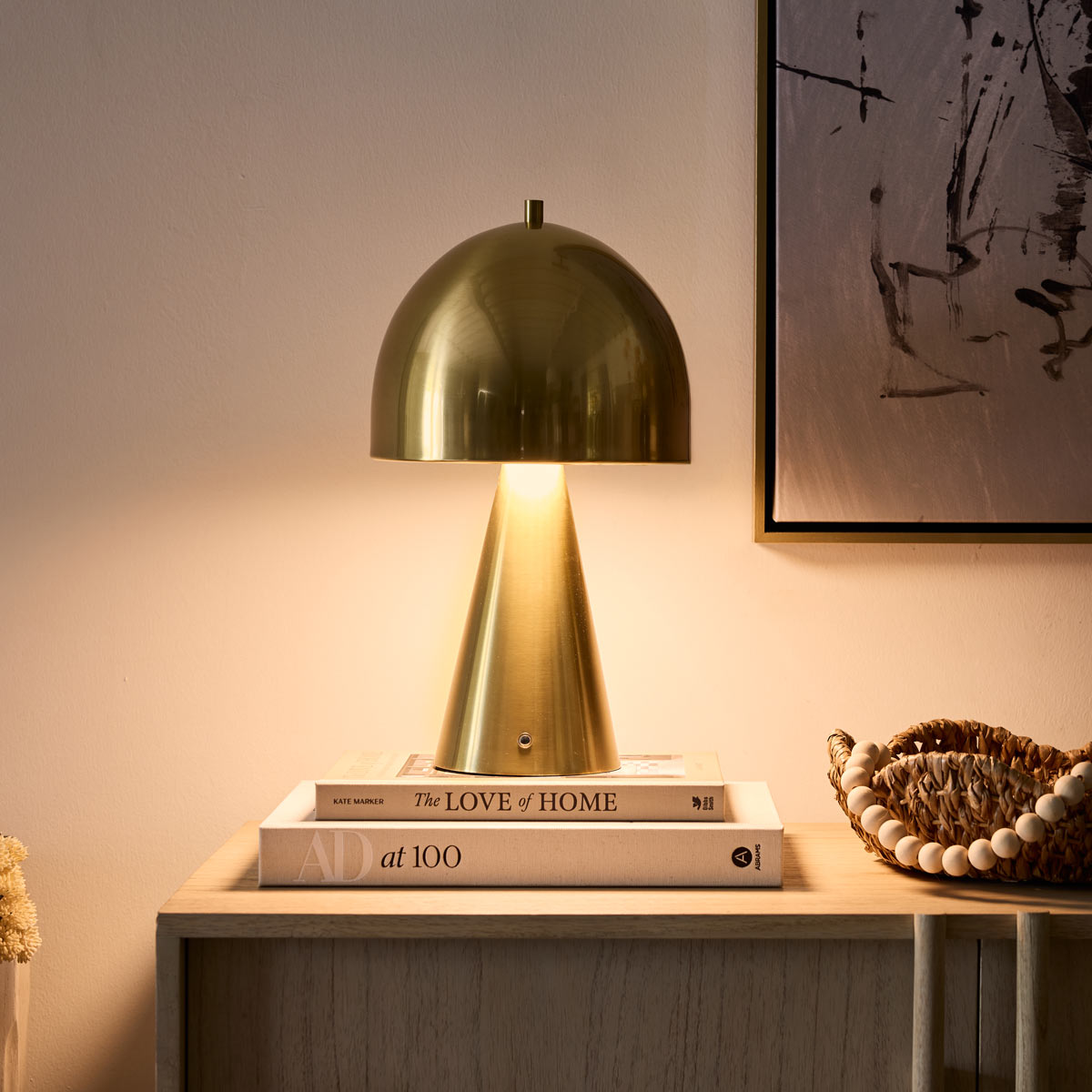 Hopkinton LED Rechargeable Table Lamp in Detail.