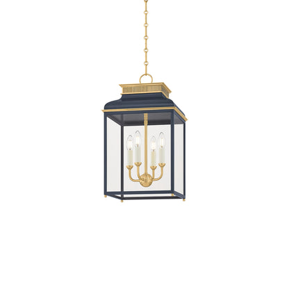 Houghton Pendant Light in Aged Brass/Distressed Bronze (12.75-Inch).