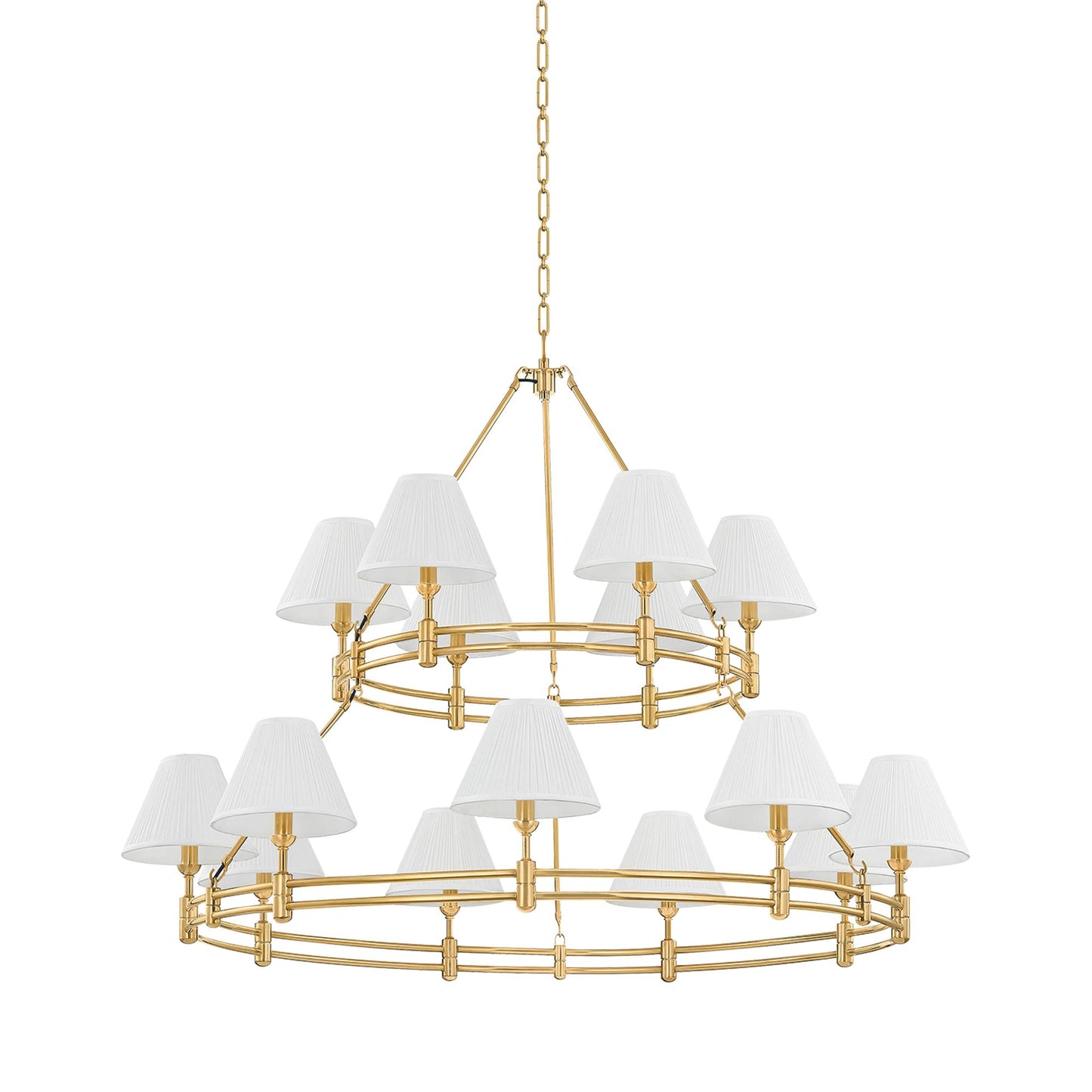 Howard Chandelier in Aged Brass (15-Light).