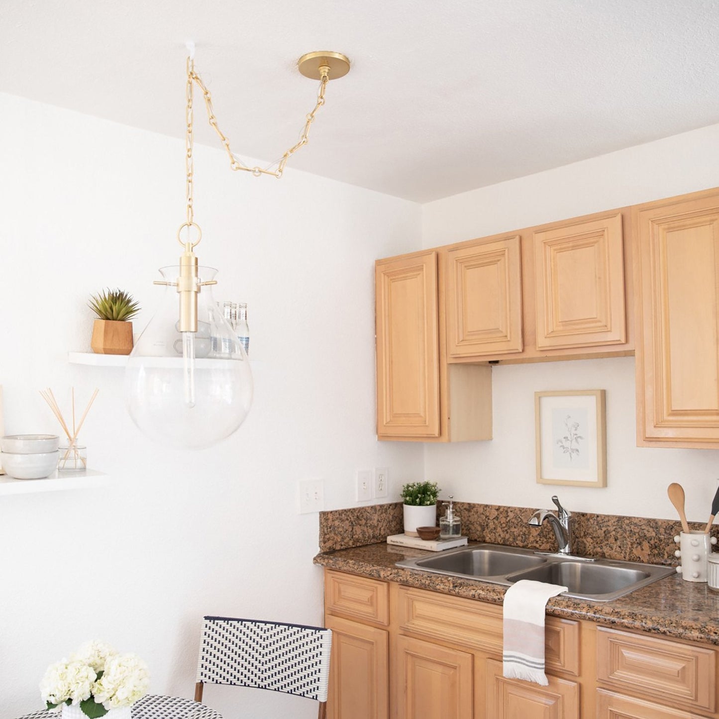 Ivy LED Pendant Light in kitchen.