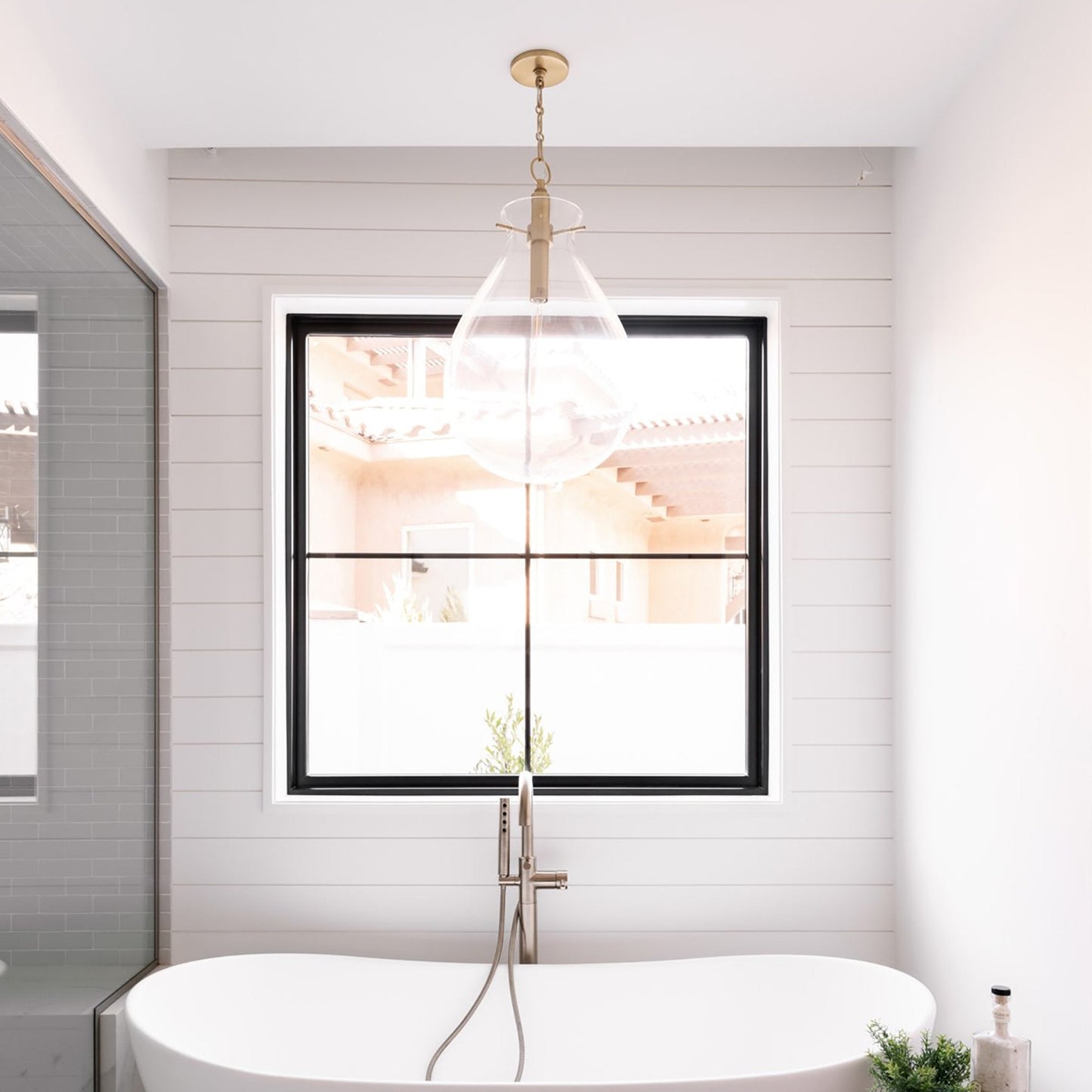 Ivy LED Pendant Light in bathroom.