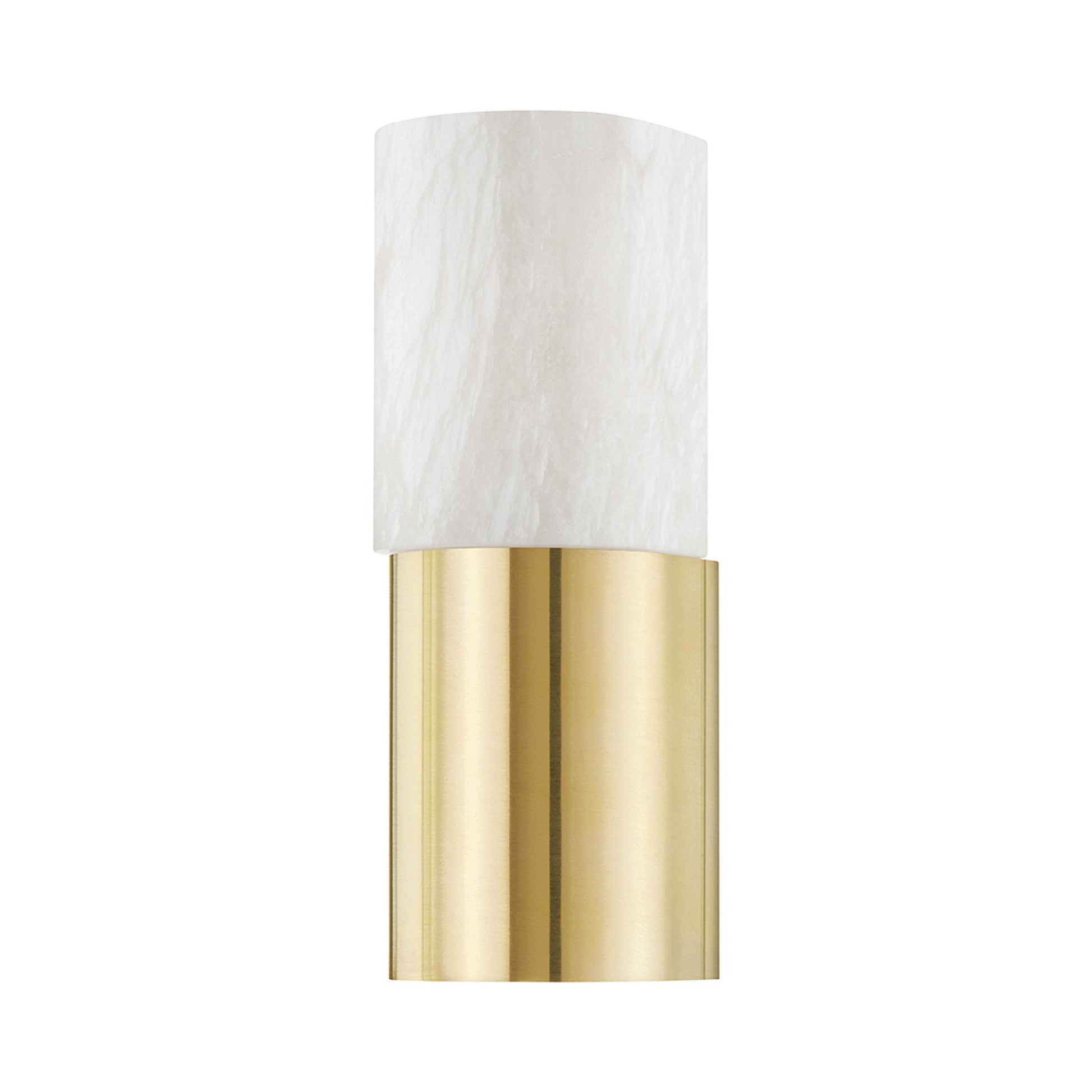 Jamesport Wall Light in Aged Brass.