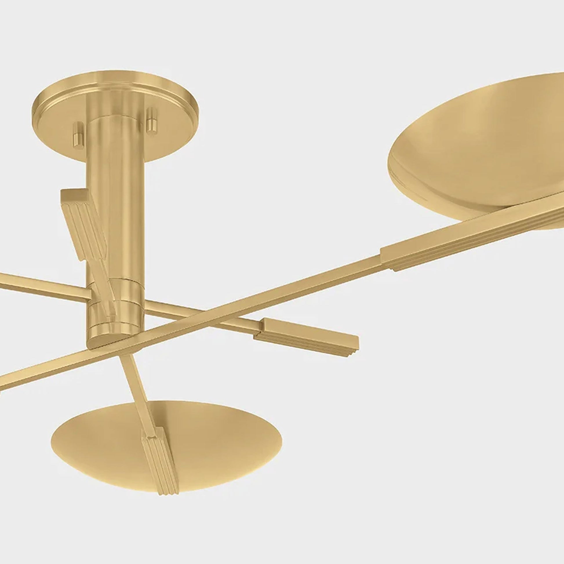 Johnson LED Semi Flush Mount Ceiling Light in Detail.
