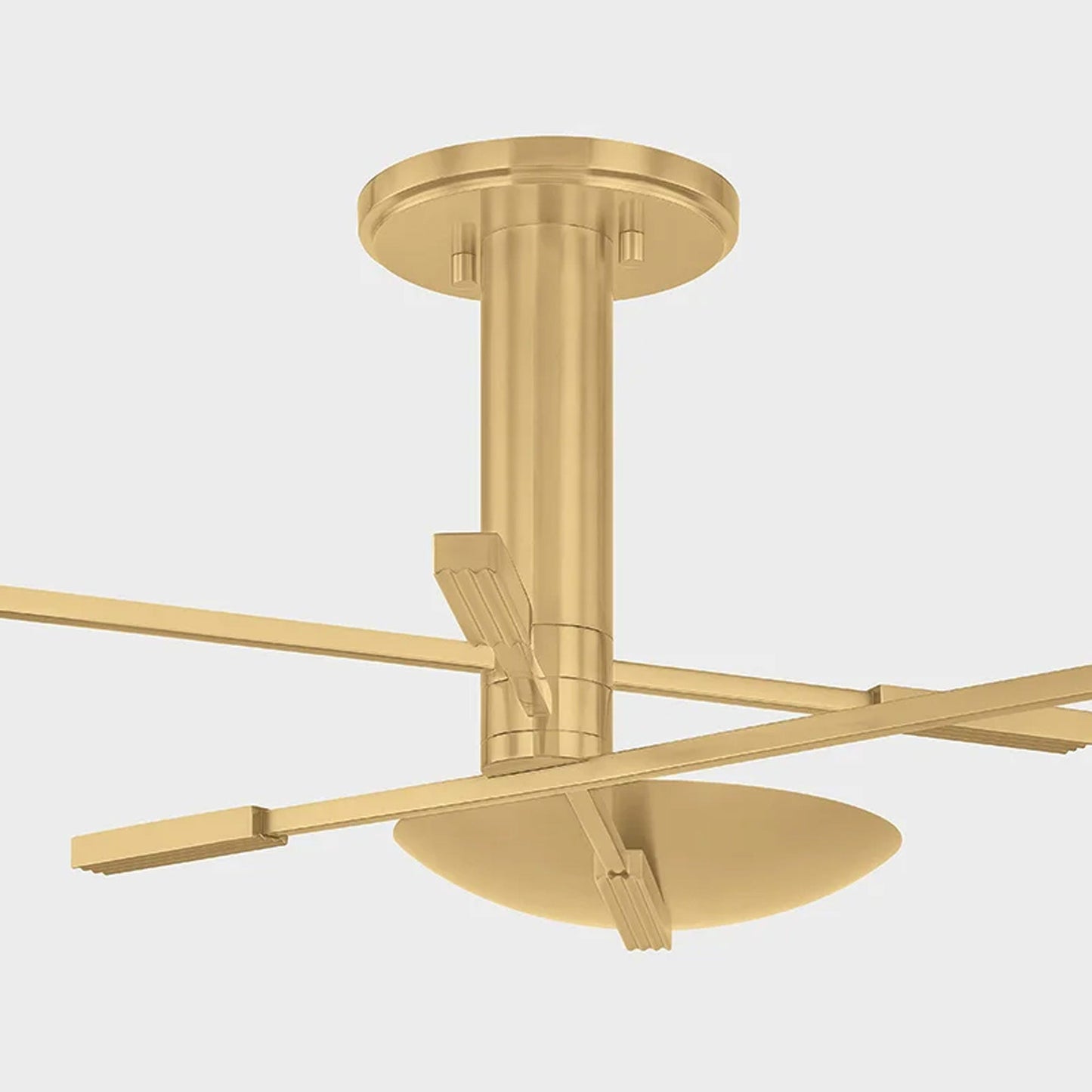 Johnson LED Semi Flush Mount Ceiling Light in Detail.